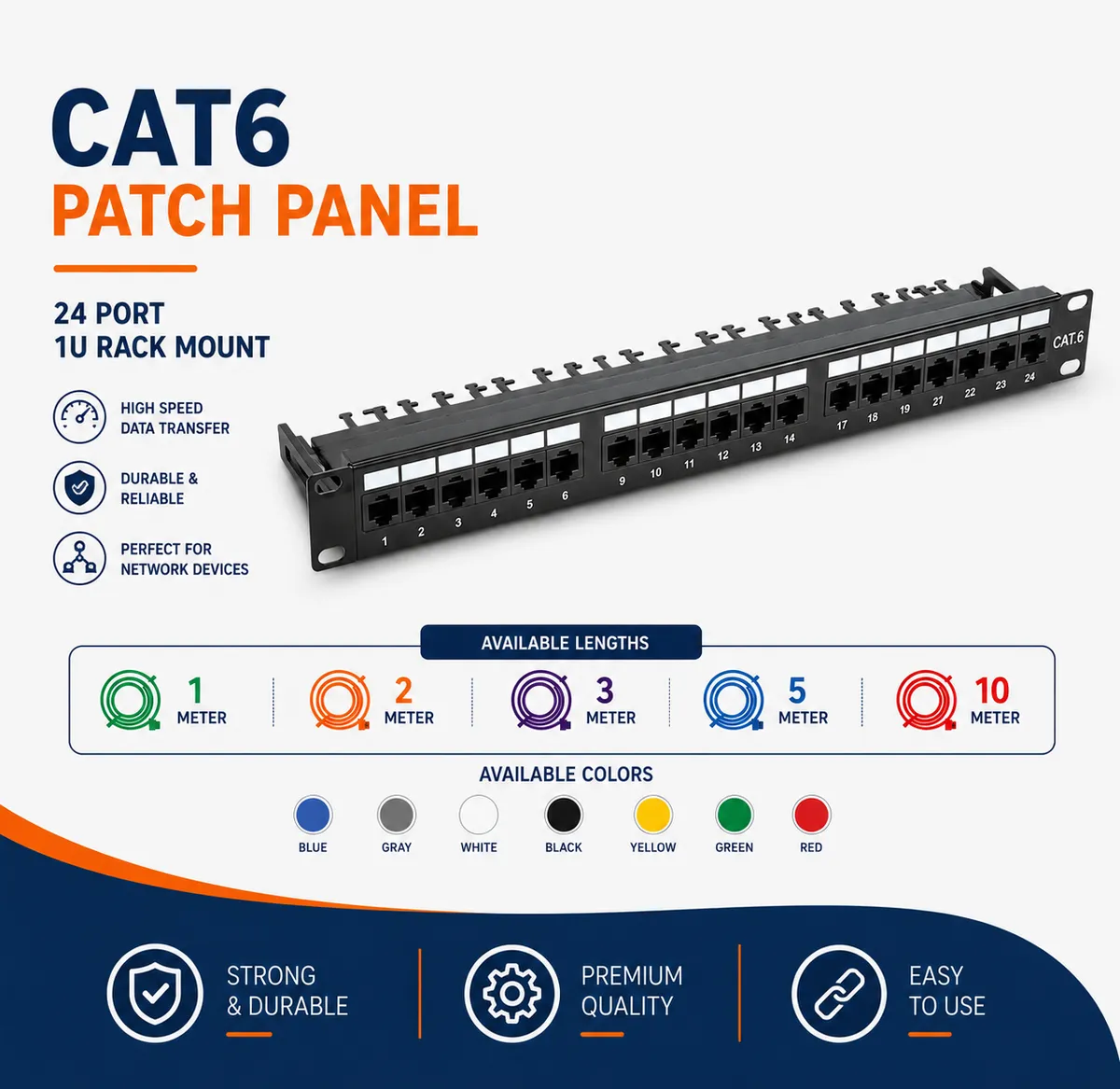 400924 Port Cat6 Patch Panal.webp